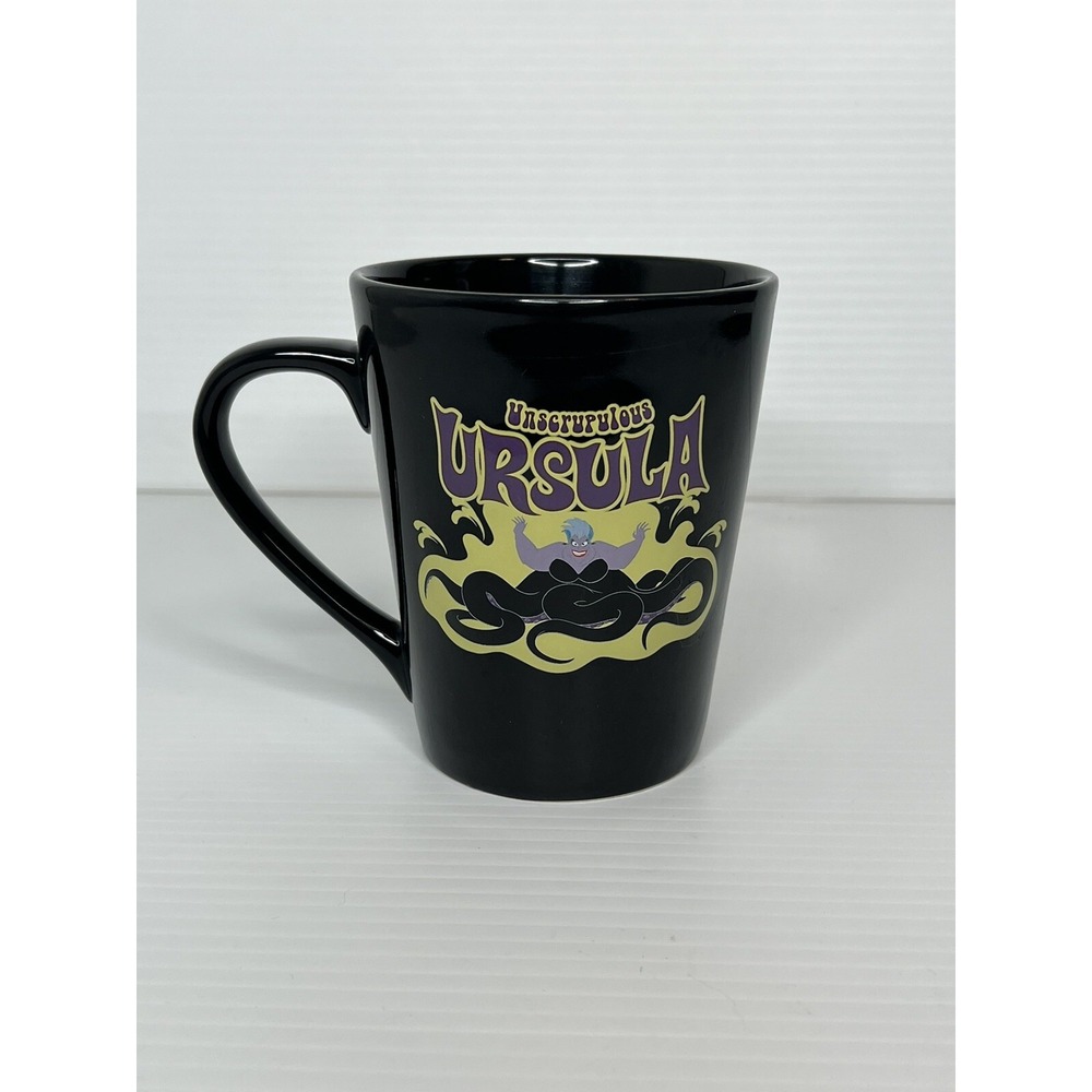 Disney Villains Unscrupulous Ursula Black Ceramic Coffee Tea Mug 16 Oz